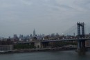 Blick von der Brooklyn Bridge auf die Manhattan Bridge