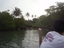 entering the mangrove creek with Zekiel and Ali