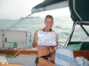 Debby after swimming across the equator