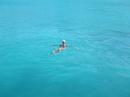 Debby takes a dip at Lakka Bay on Paxos