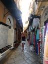 One of many narrow streets in Corfu town