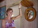 toilet seat mirror, at Jacks, Rarotonga