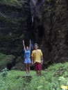 at the waterfall, Hakatea