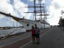 Alongside in Curacao before we boarded the majestic ship.