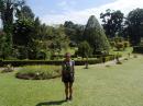 At the botanical gardens in Kandy