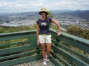 At the top of Mount Parihaka overlooking Whangarei on Christmas day