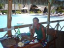 We indulged in the civilization at Manihi.  The lodge manager was a fromer yachtie who welcomed us with open arms...