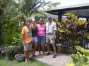 With our hostess at the Pension Mave Mai, Nuku Hiva