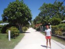 Apataki had nice clean streets and lots of flowering trees
