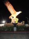 The "eagle" sculpture at Langkawi, is actually of a Braminy Kite