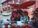 In our "Hello Kitty" trishaw we took a tour of Melaka