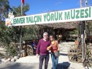 Debby and Colin in front of the farm where we had a wonderful Turkish breakfast