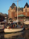 Before leaving North America we sailed for nearly 20 years in Alaska and British Columbia.  Seen here in Victoria.