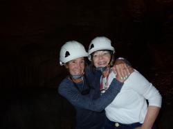Debby and Laura, cave buddies