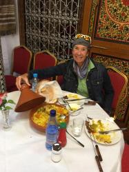 We had a vegetarian meal at the lodge in Tetouan