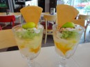 we had this familiar drink/desert again, called Lot Chang in Thailand, Cendol in Malaysia
