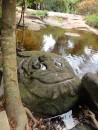 Carved stones in the River of a Thousand lingas