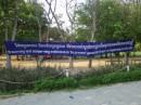 banner near the Killing Fields 