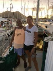 We met and befriended Esther, a Jamaican lady, at Rodney Bay mrina, St Lucia