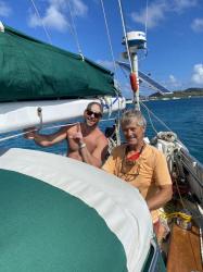 Jansen did his first sail with us off St Lucia
