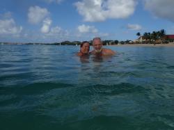 Diane and Greg, St Lucia Reduit Beach 