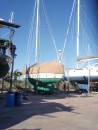 As we left her in the boatyard for our 6 month return to the states...