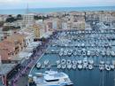 view from the ferris wheel of Cap D Agde marina
