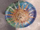 the mosaic art of the master is evident everywhere, like these ceiling ornaments in Park Guell