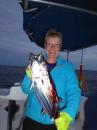 First fish of the trip - Skipjack Tuna