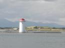 Angus Rock lighthouse Strangford and Mountains of Mourne