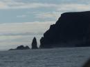 sea stacks leaving Loch Eriboll