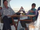 A toast before heading north into the Sea of Cortez.