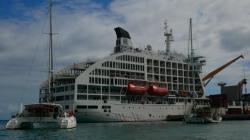 The famous Aranui: Half island freighter, half cruise ship, the Aranui has been sailing French Polynesia for decades.
