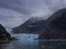 South Sawyer Glacier. This is a very active galcier with peals of thunder coming from the ice every few minutes.