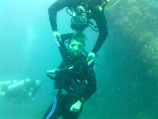 Acrobatics underwater!