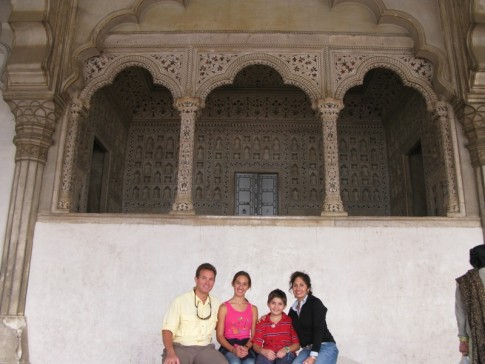 Seat of royalty in Agra Fort