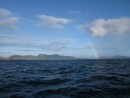Double rainbow welcome in NZ after a 7 day passage