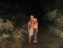 In the lava caves on Santa Cruz