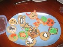 Halloween gingerbread cookies