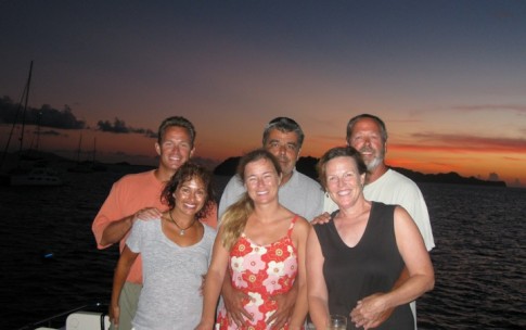 Zen with Reymanns of Cataway and Stewarts of Panache...sunset in Tobago Cays