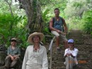 Burgess Family after volcano hike on Tafahi, Tonga