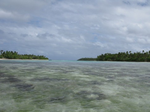 Saltwater channel connecting Niuatoputapu to Laura