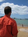 Tom taking a break from Bday festivities to appreciate the view of Bay of Islands