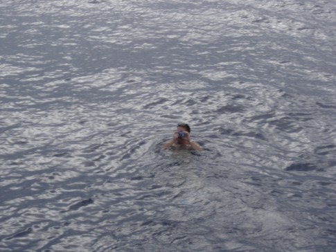 Tom in 3,000+ feet of ocean water