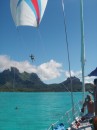 Spinnaker Flying in Bora Bora off Flashback