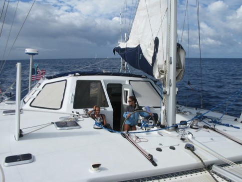 Sailing from Tahaa to Bora Bora
