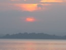 Sunrise over jungle surrounding Gatun Lake