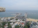 View across Cape Cod bay from Pilgrim monument tower