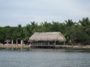 Palapa on a mangrove island just across the lagoon