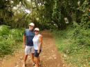 Marla and Dan on trail to waterfall